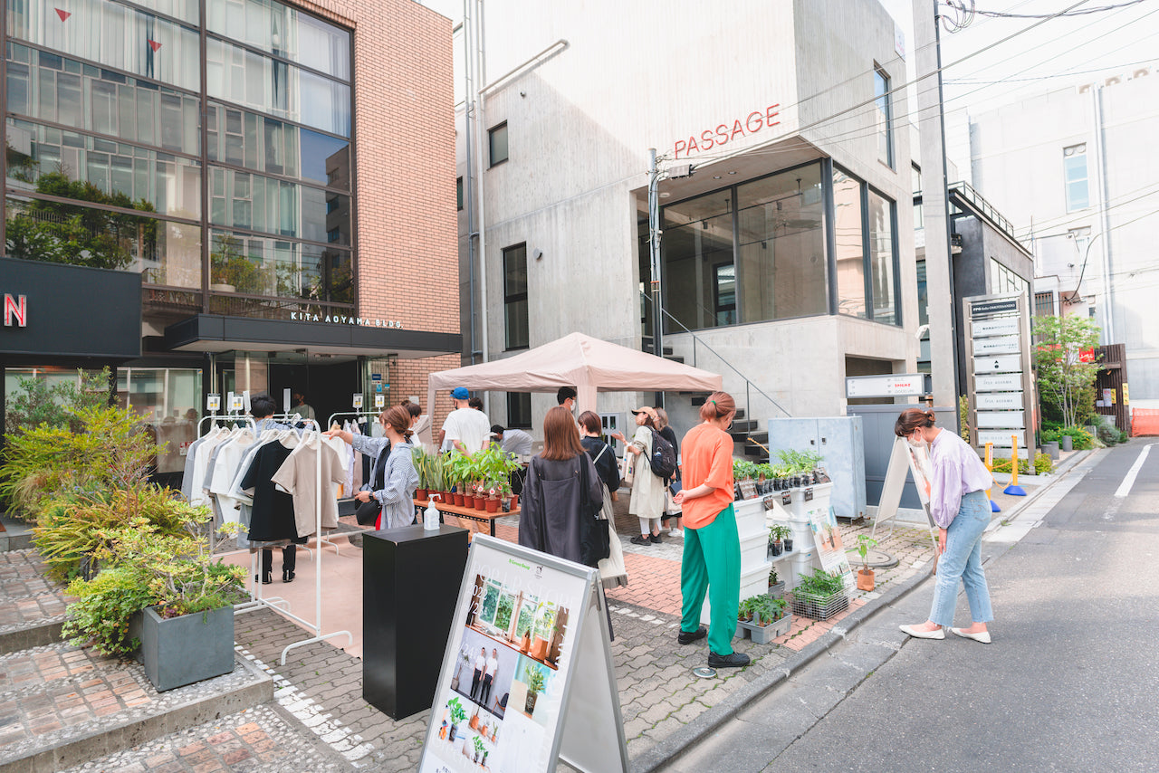 植物コミュニティアプリの「GreenSnap」とコラボ!表参道でPOPUPショップ実施