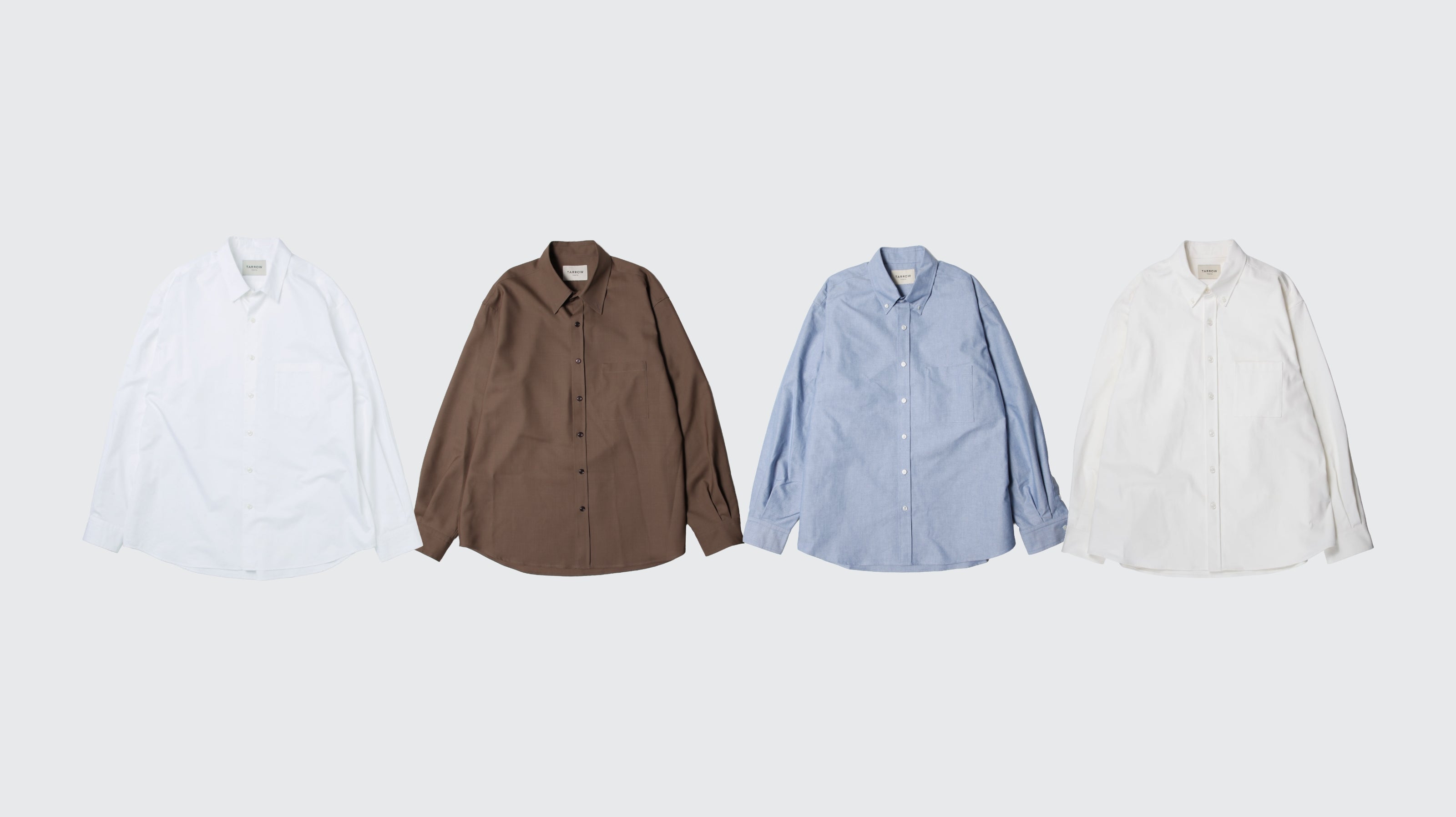 生地の違いで選ぶ、TARROWのシャツ4選