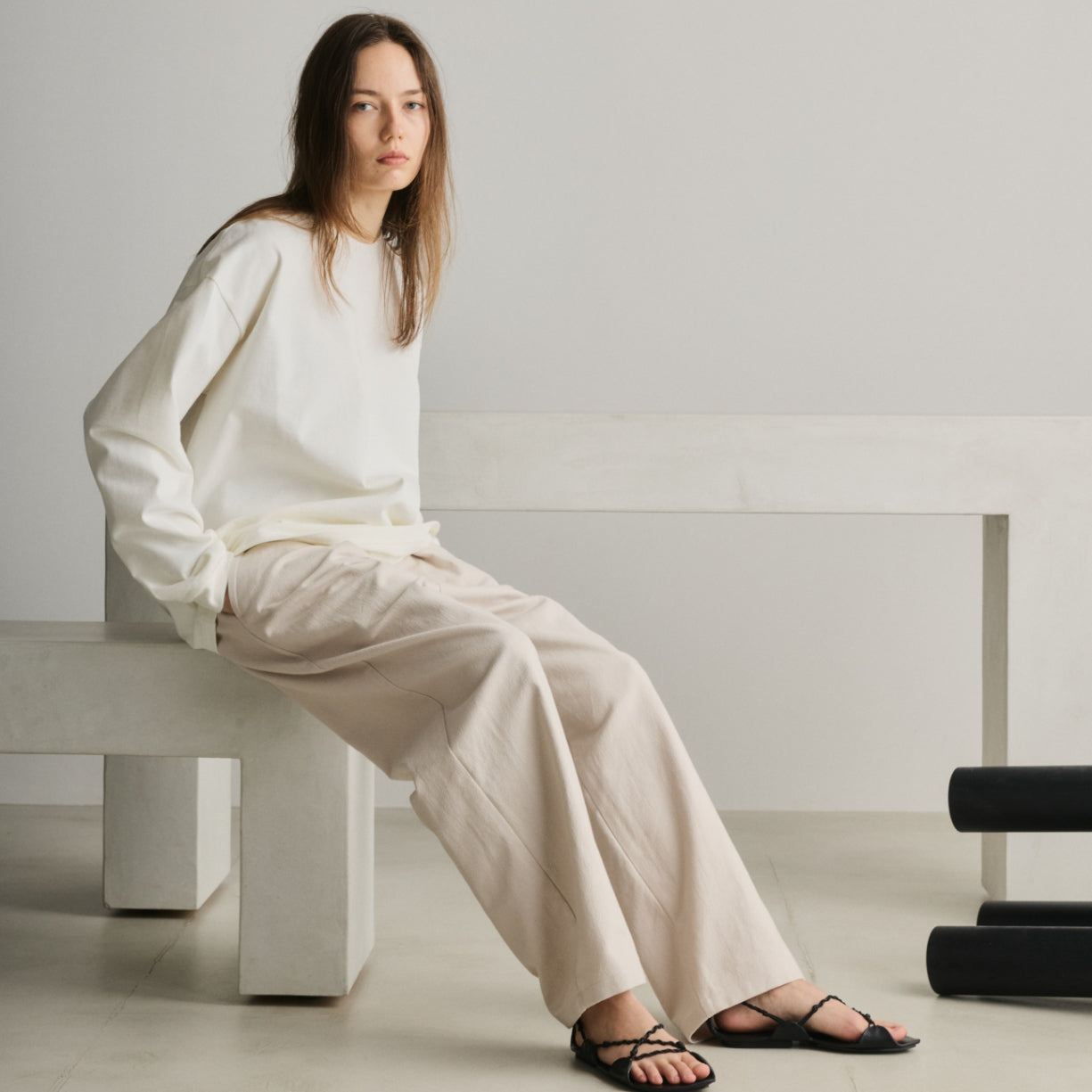 ONE TUCK COLOR PANTS