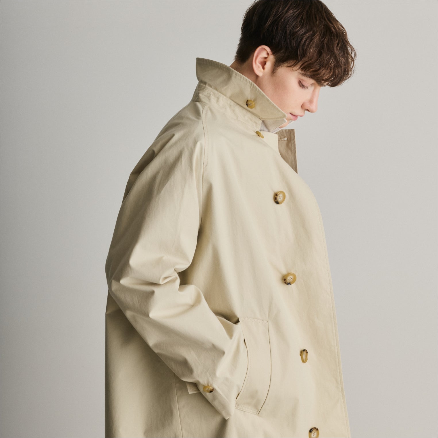 COTTON SOUTIEN COLLAR COAT