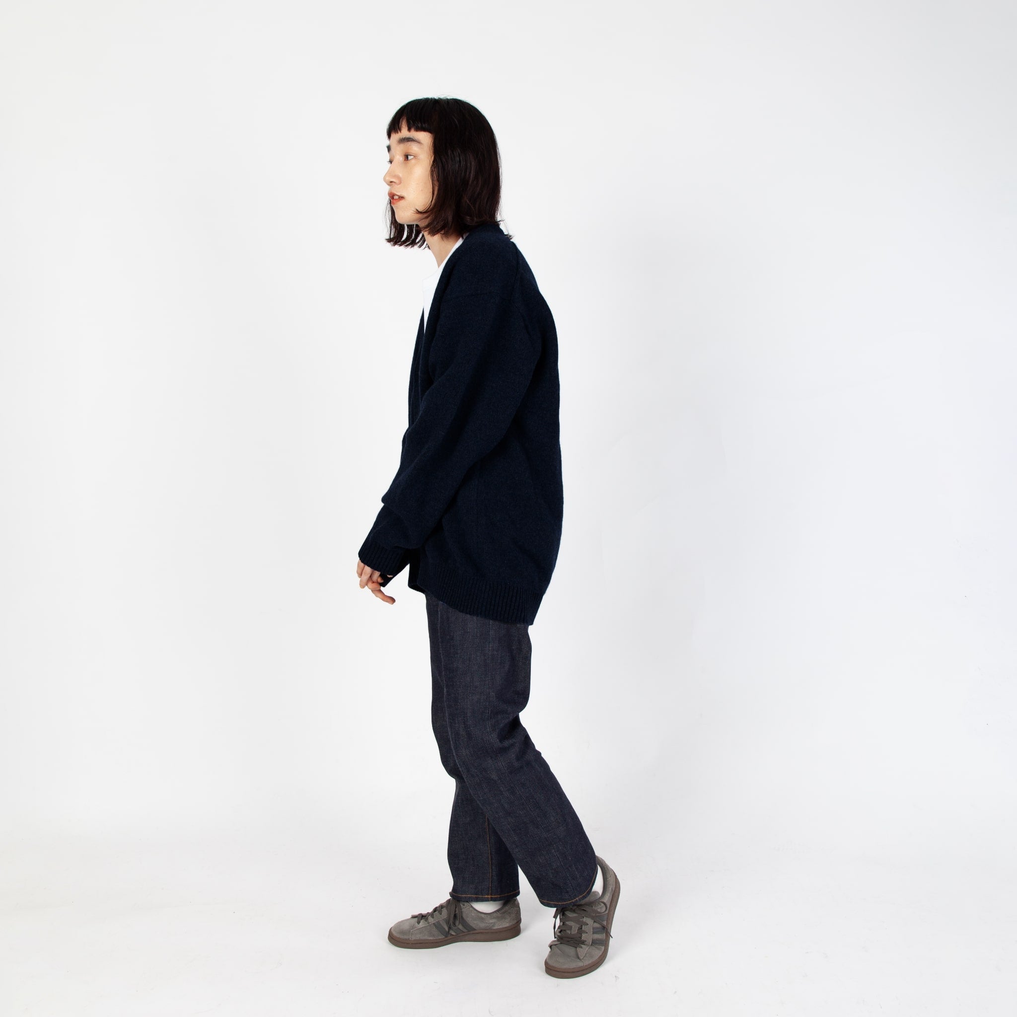 WOOL CASHMERE KNIT CARDIGAN
