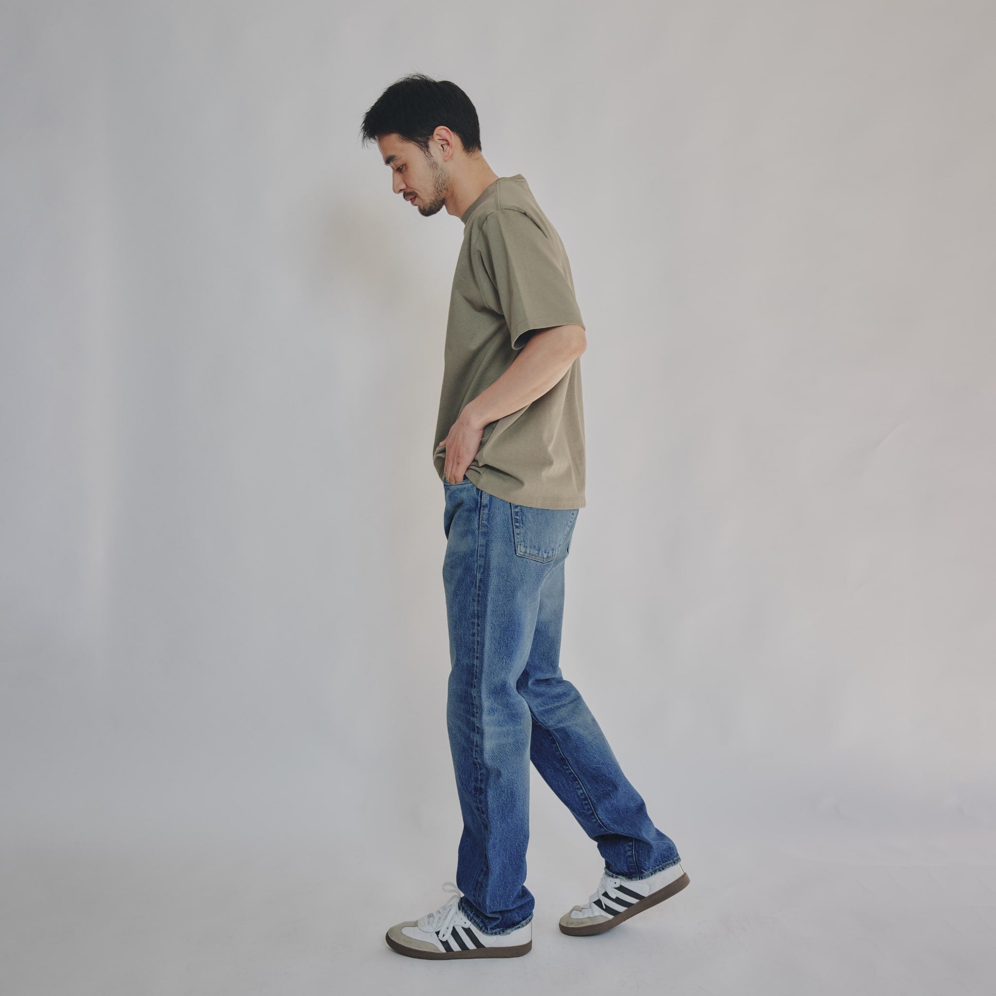 VINTAGE STRAIGHT DENIM PANTS