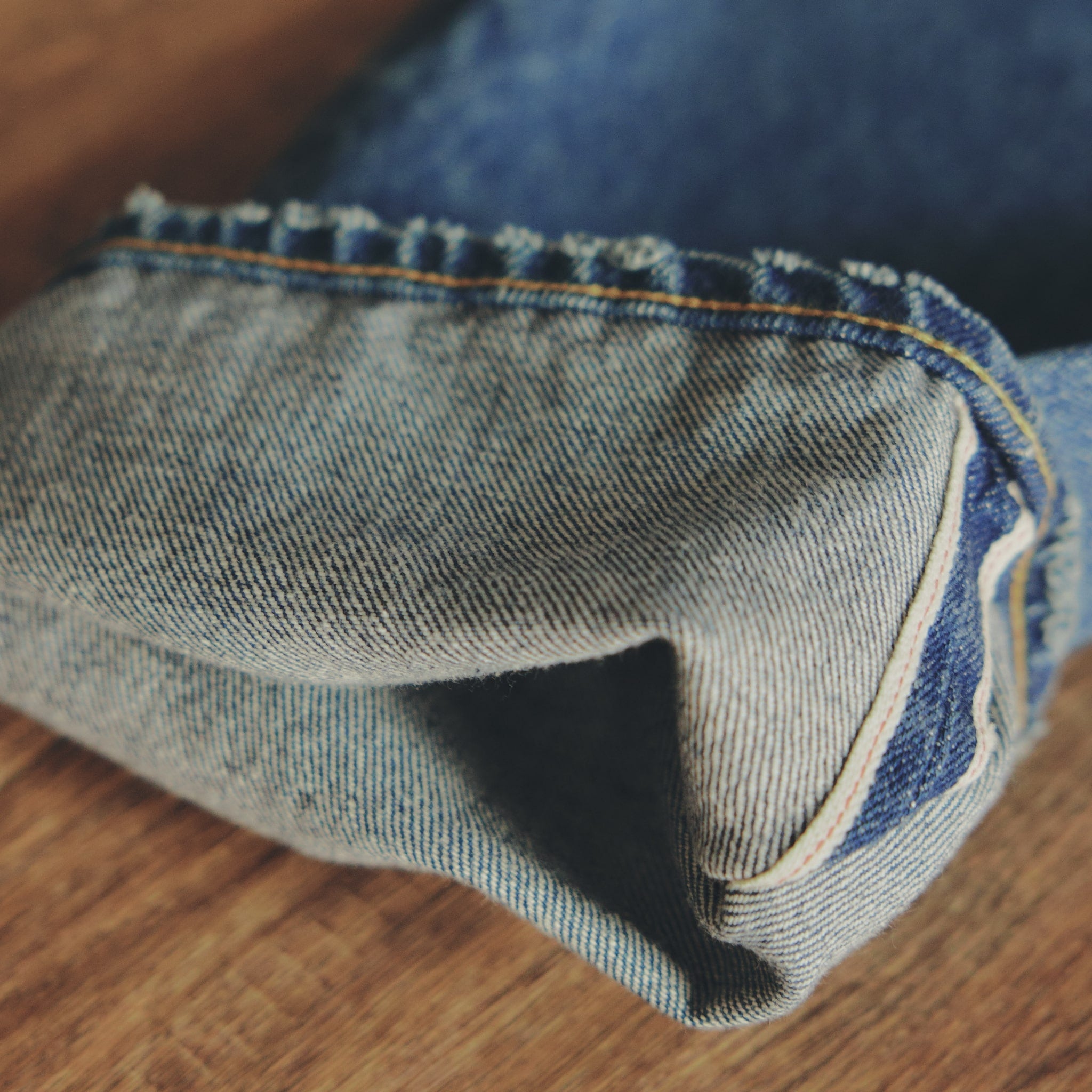 VINTAGE STRAIGHT DENIM PANTS