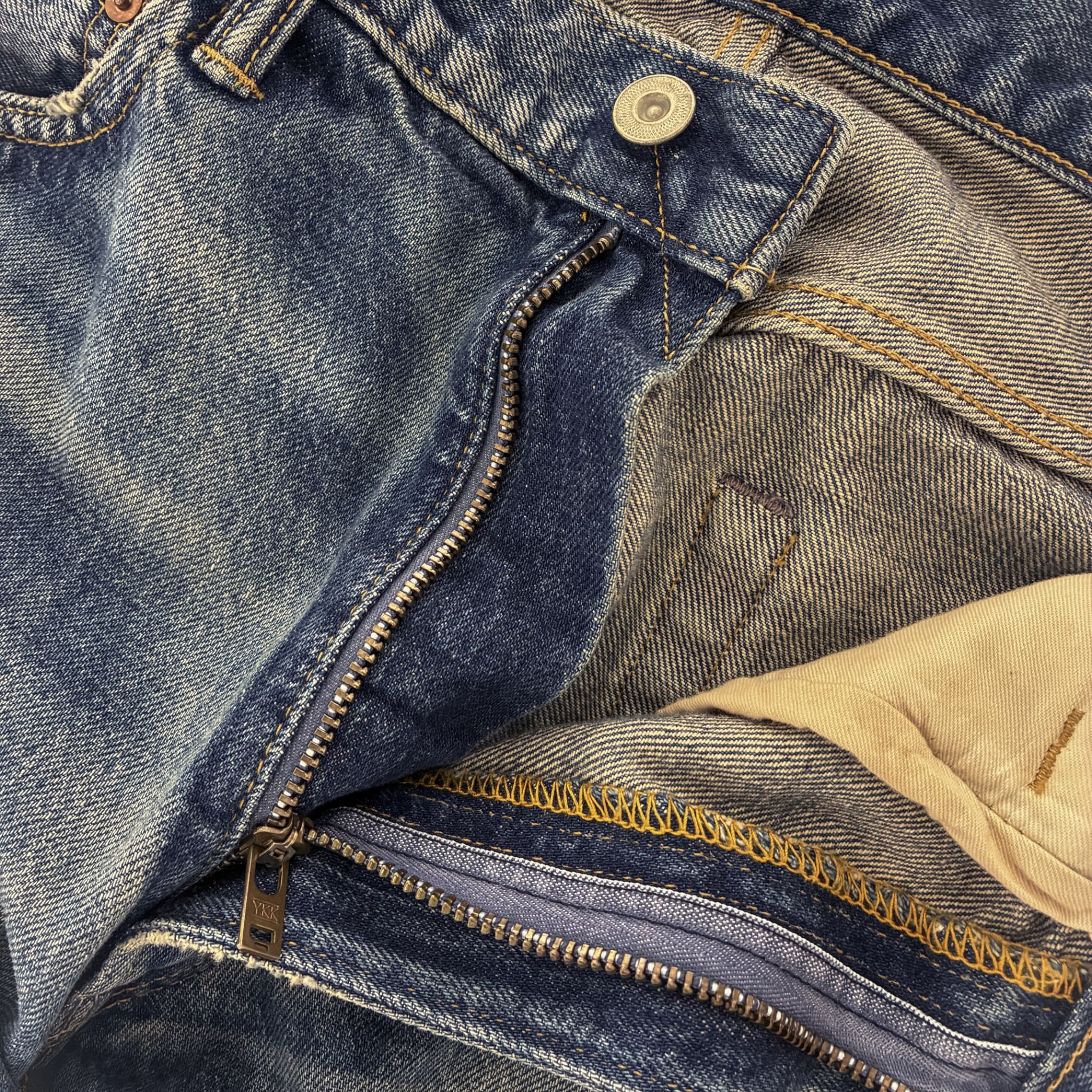 VINTAGE STRAIGHT DENIM PANTS