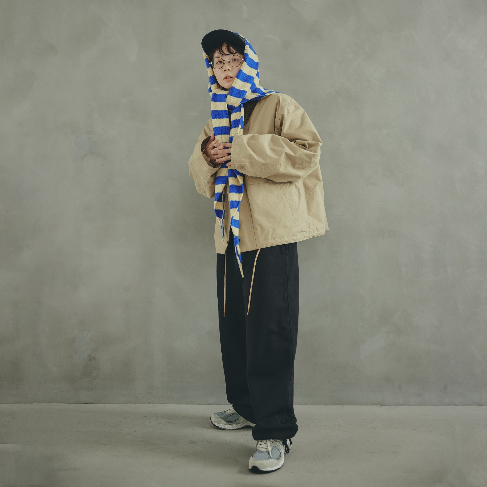 Triangle Knit Muffler kinoko. edition