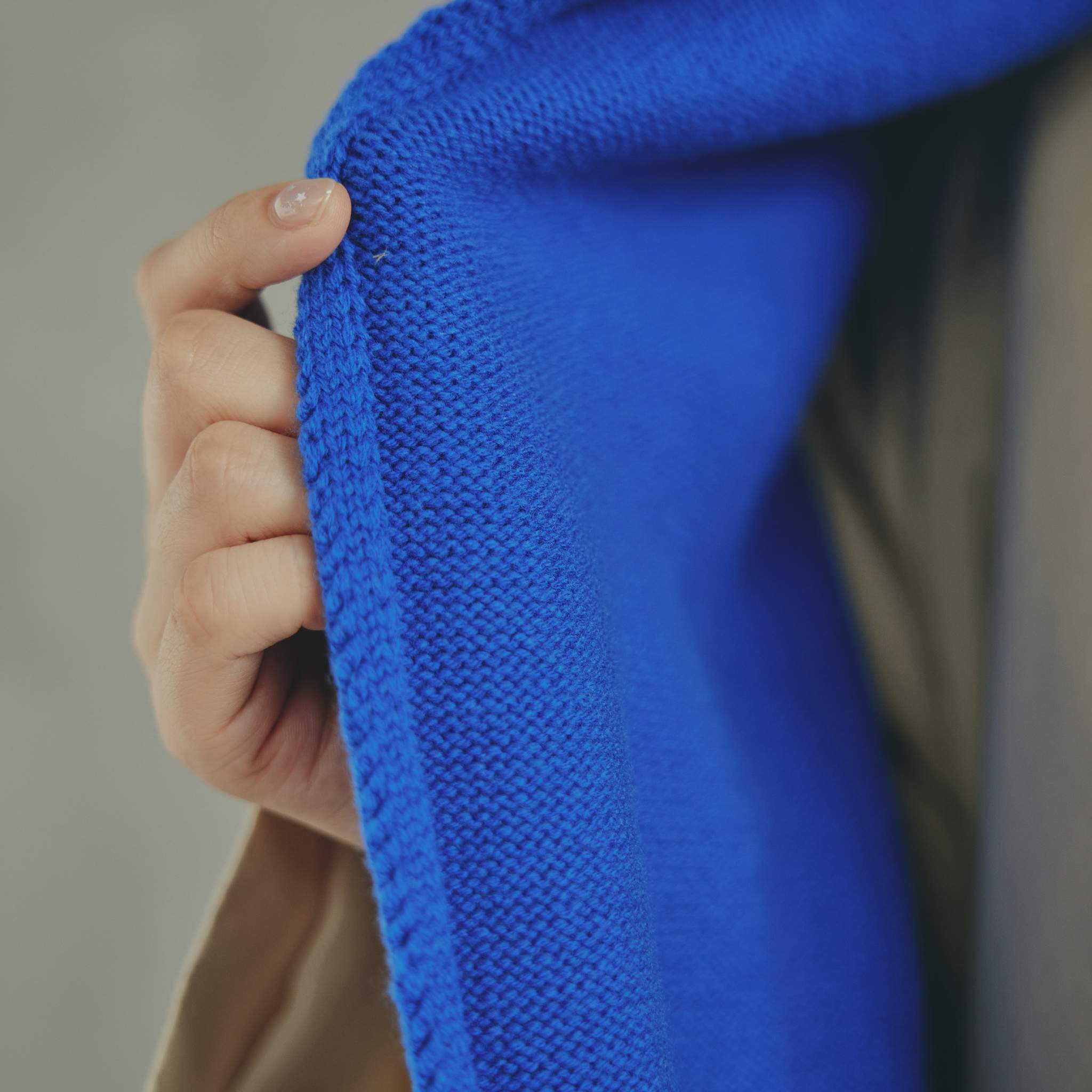 Triangle Knit Muffler kinoko. edition