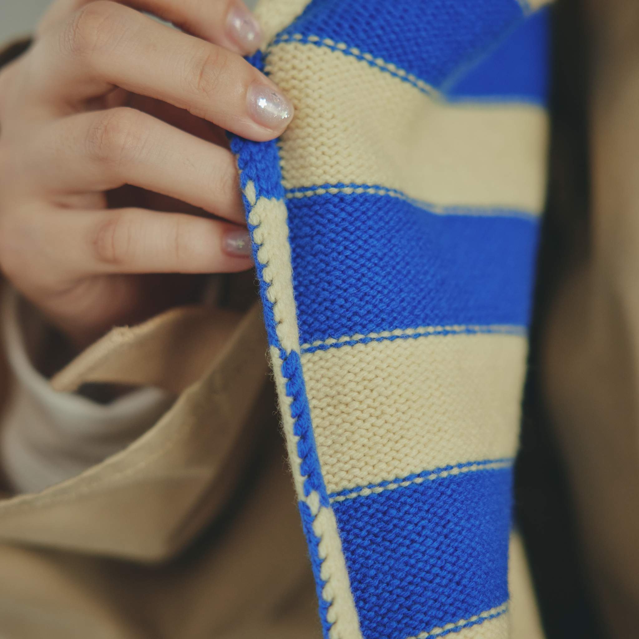 Triangle Knit Muffler kinoko. edition