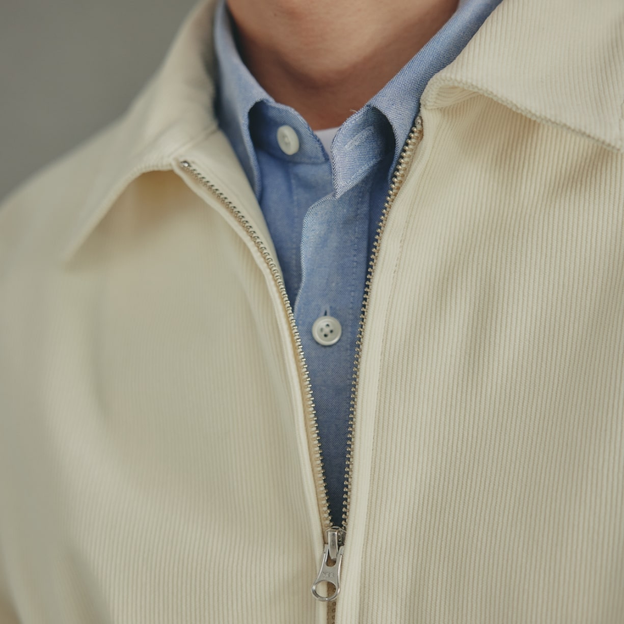 CORDUROY ZIP OUTER