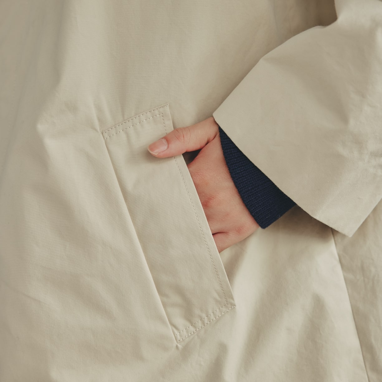 COTTON SOUTIEN COLLAR COAT