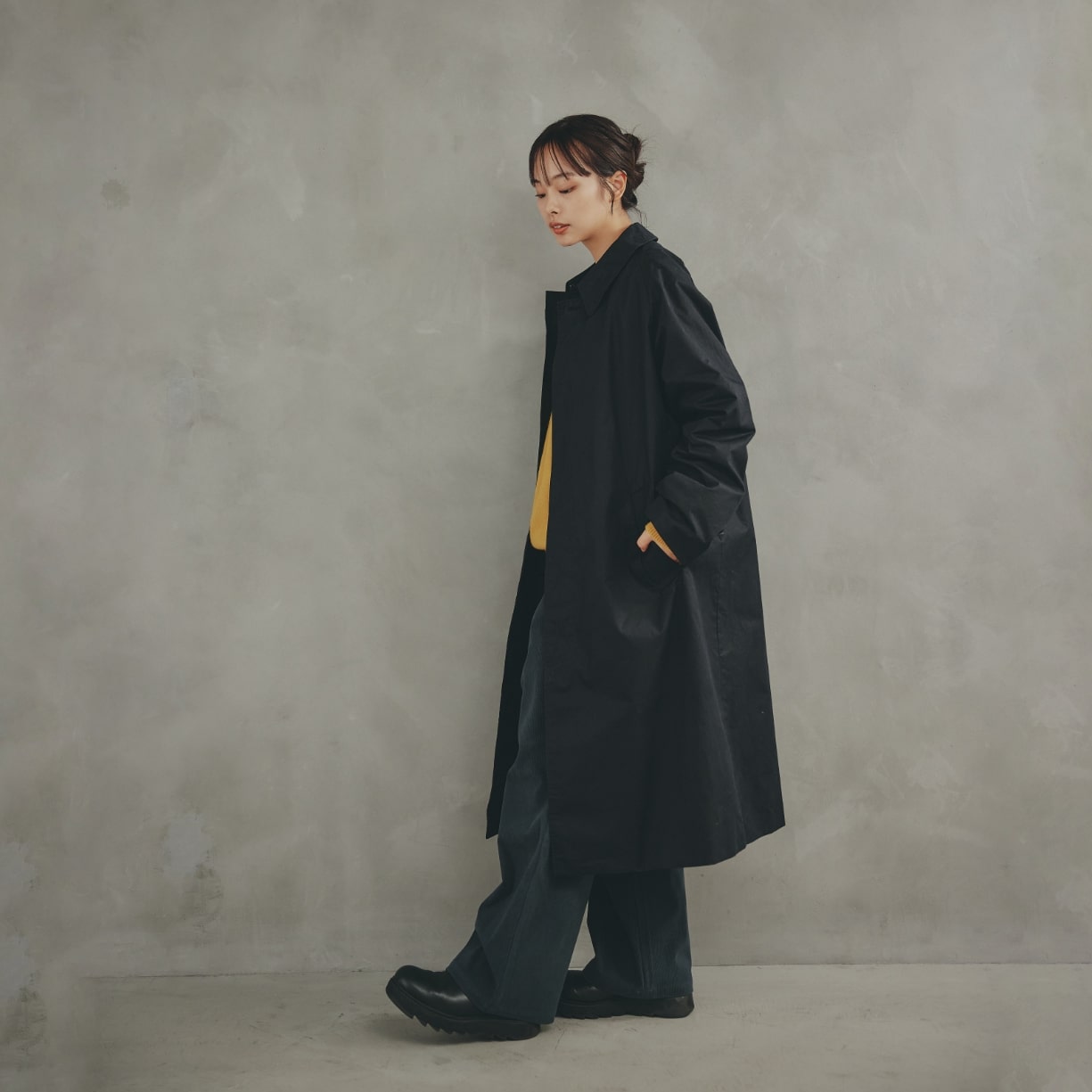 COTTON SOUTIEN COLLAR COAT