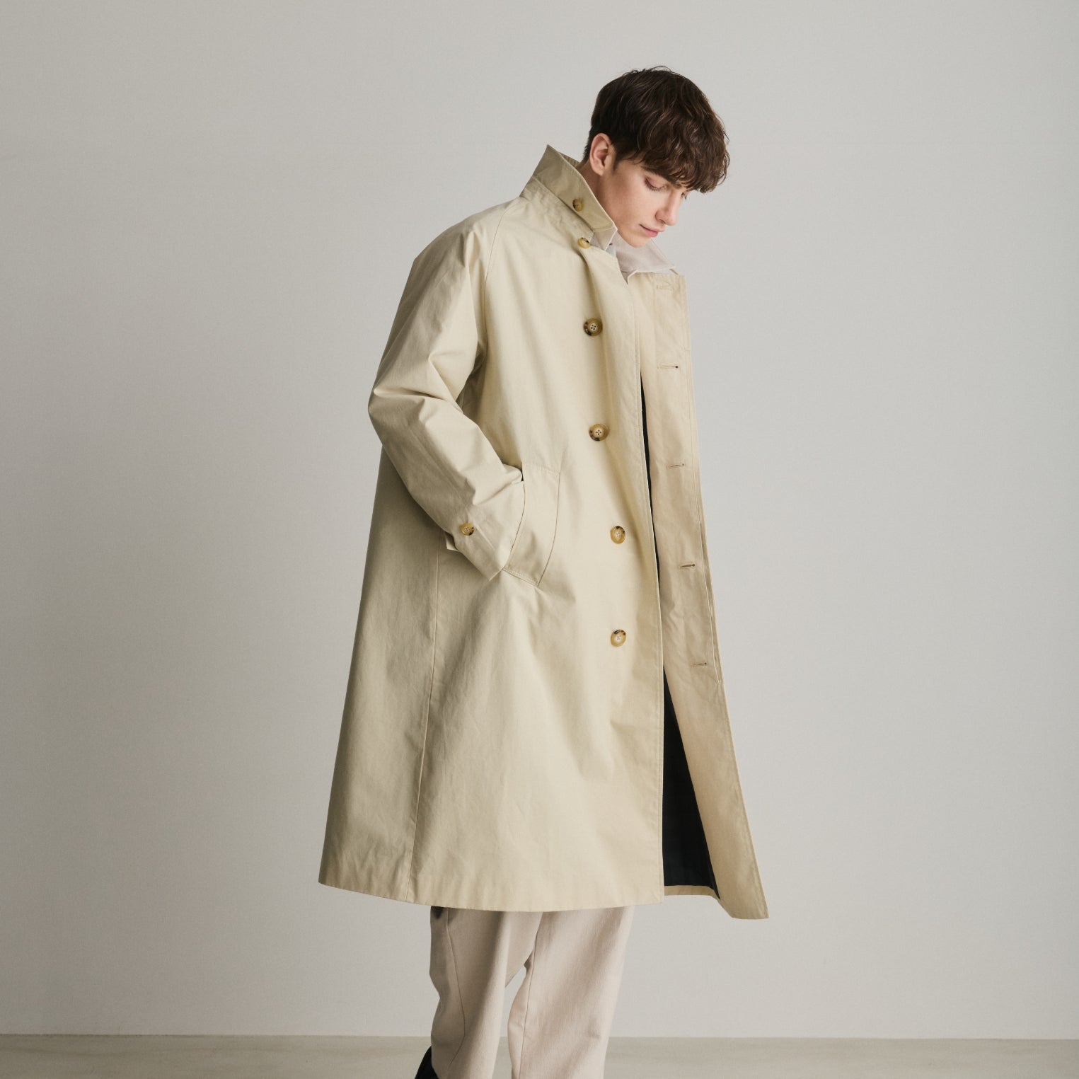 COTTON SOUTIEN COLLAR COAT