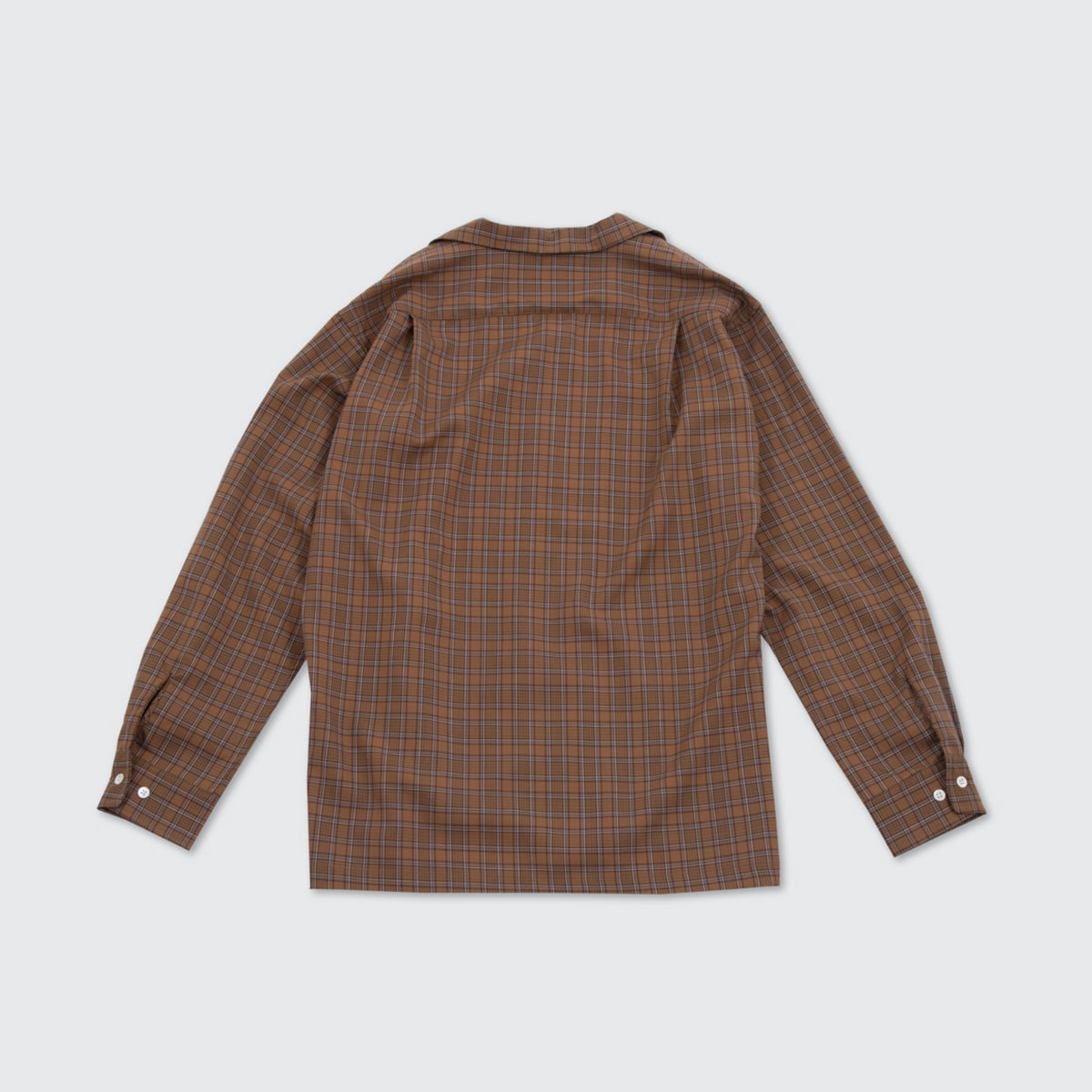 OPEN COLLAR CHECK SHIRT