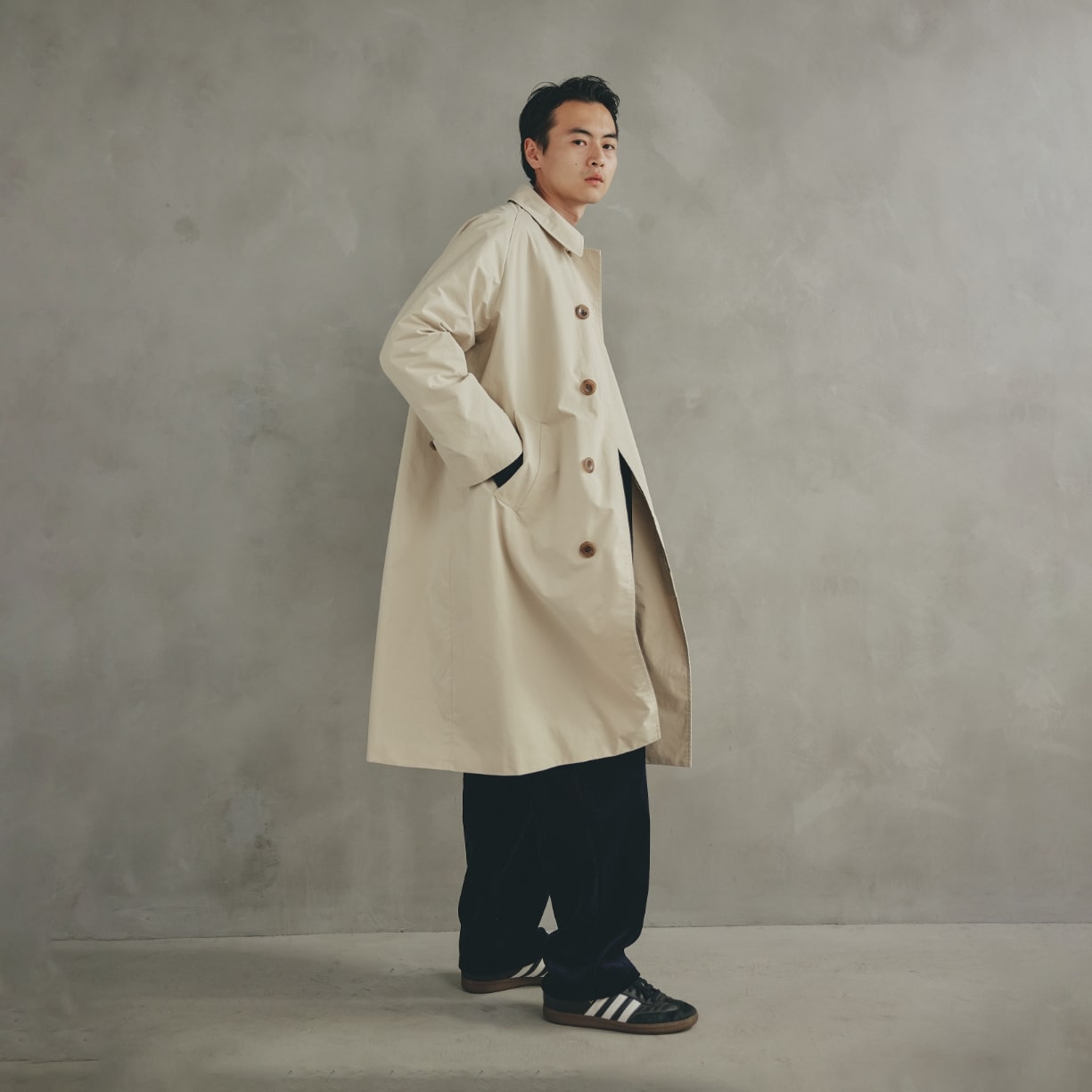 COTTON SOUTIEN COLLAR COAT