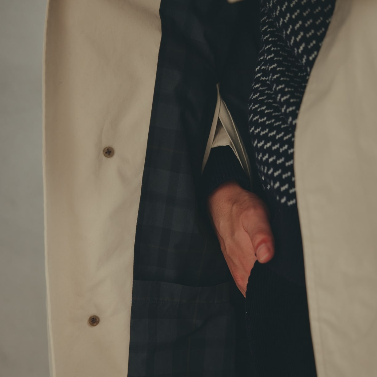 COTTON SOUTIEN COLLAR COAT