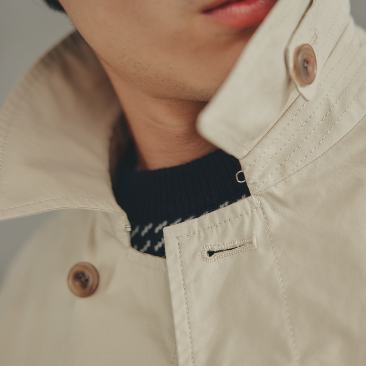 COTTON SOUTIEN COLLAR COAT