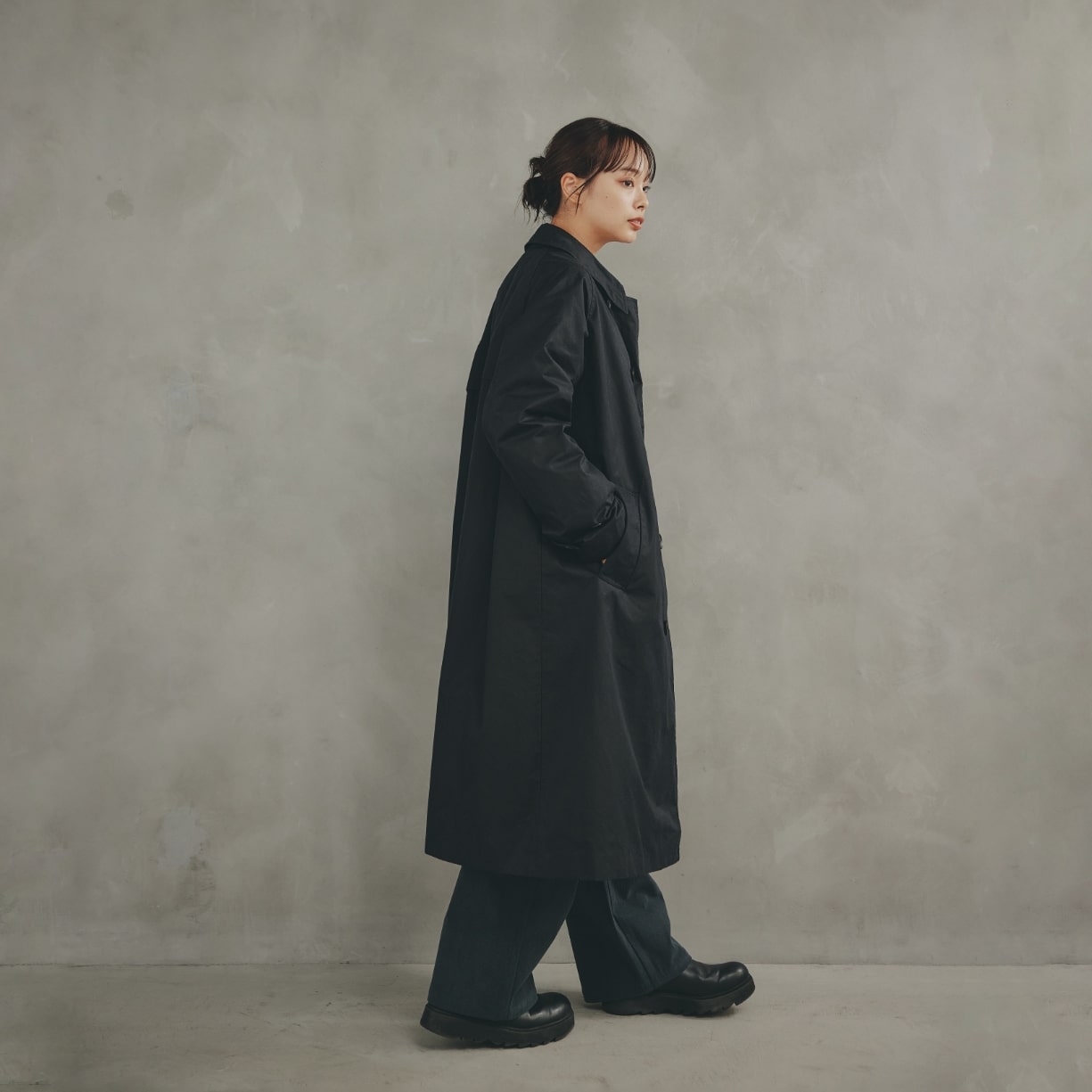 COTTON SOUTIEN COLLAR COAT