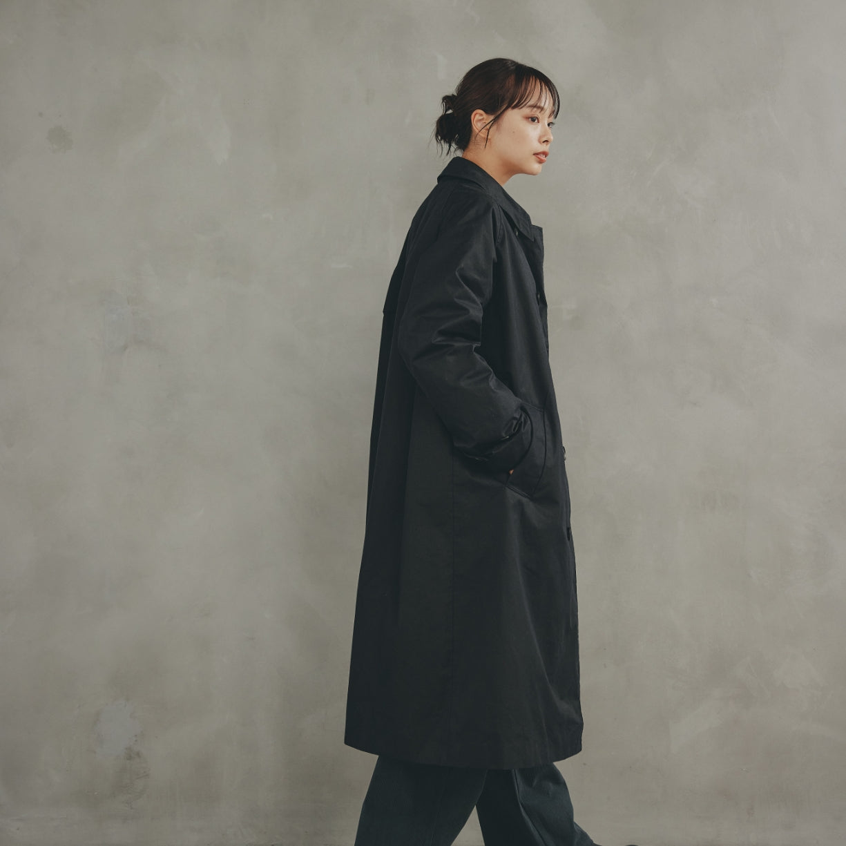 COTTON SOUTIEN COLLAR COAT