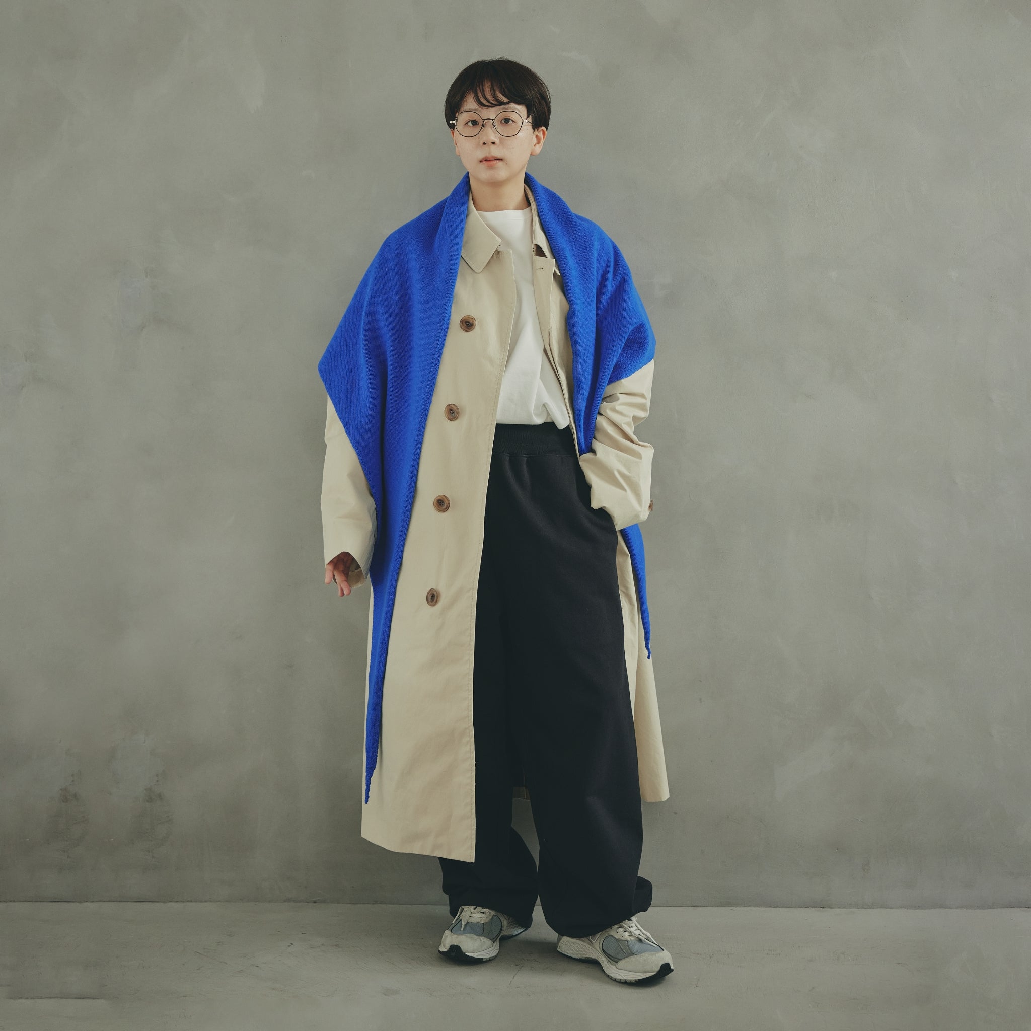 Triangle Knit  Muffler kinoko. edition