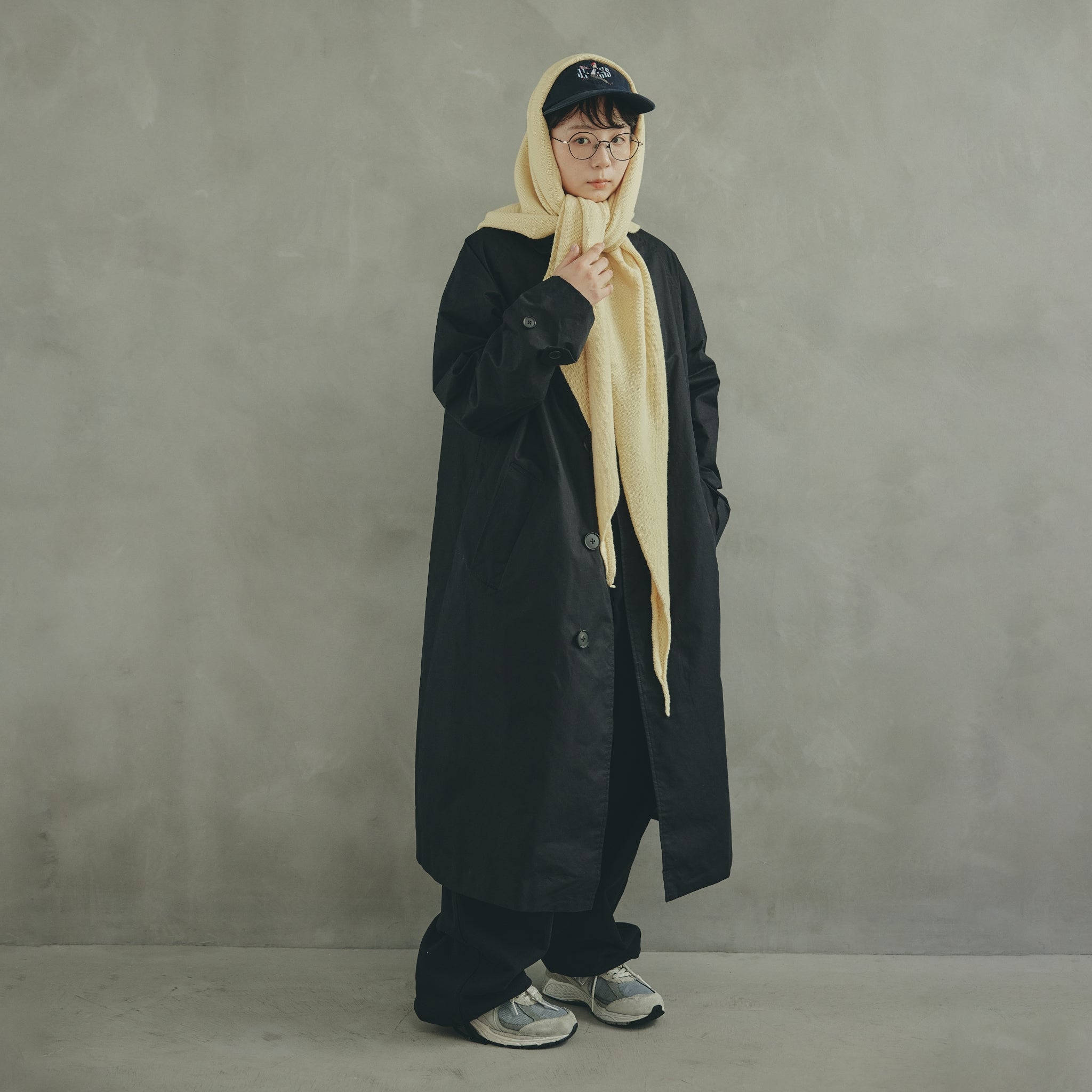Triangle Knit  Muffler kinoko. edition