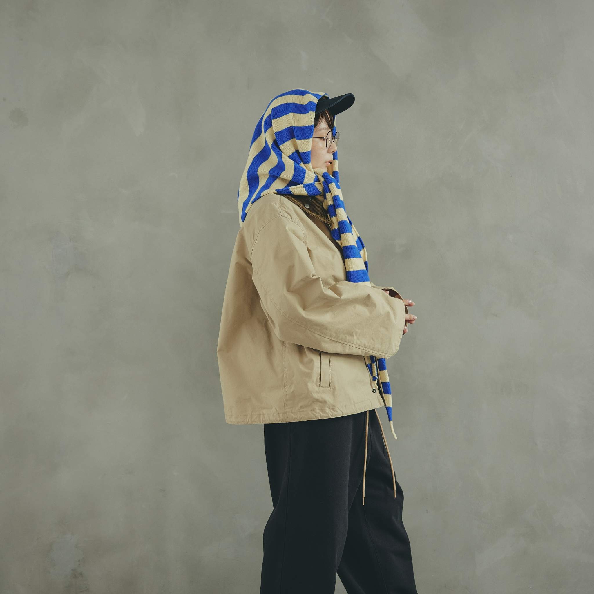 Triangle Knit  Muffler kinoko. edition
