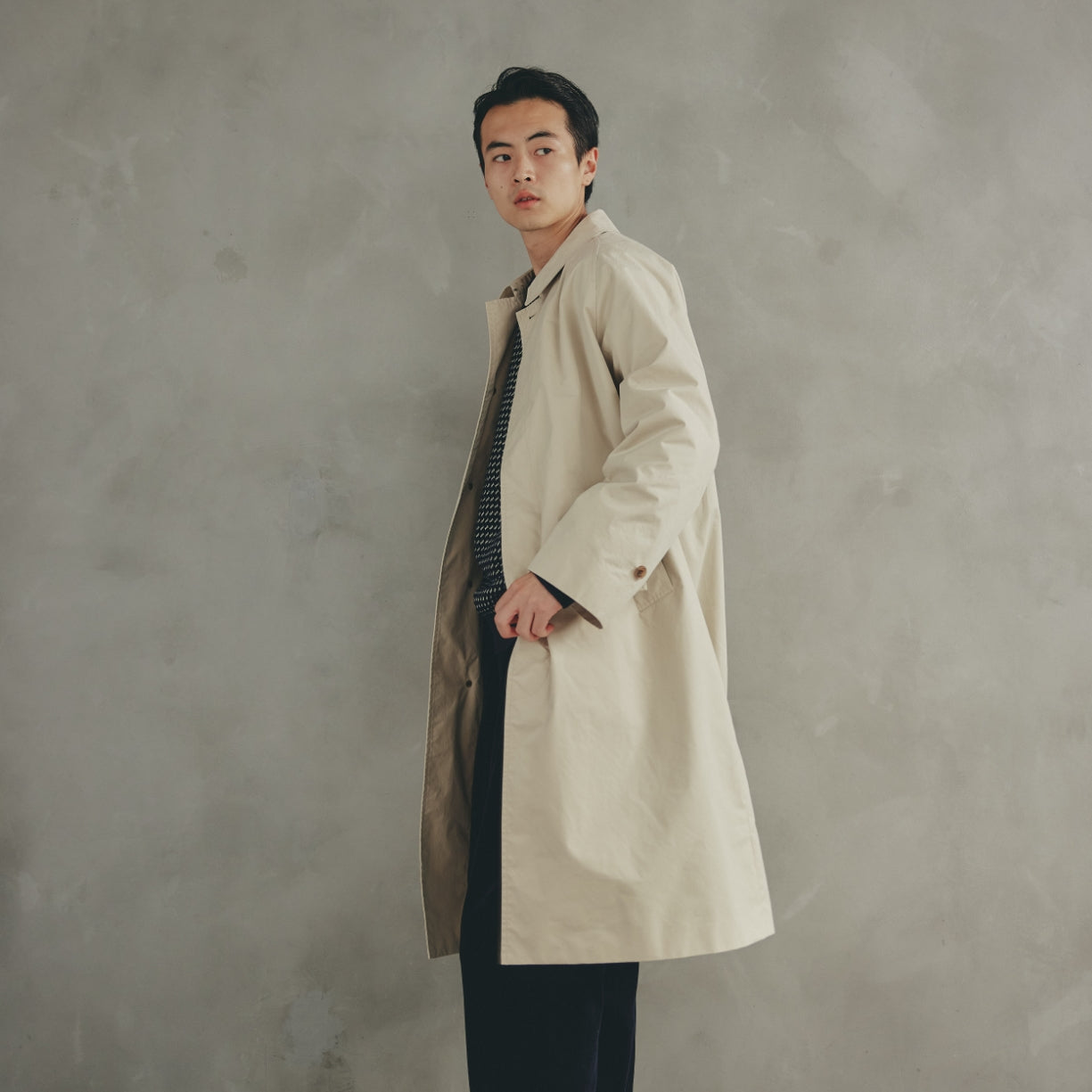 COTTON SOUTIEN COLLAR COAT