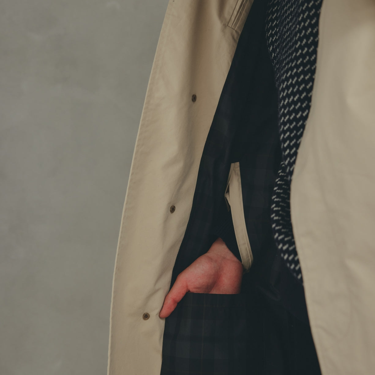 COTTON SOUTIEN COLLAR COAT