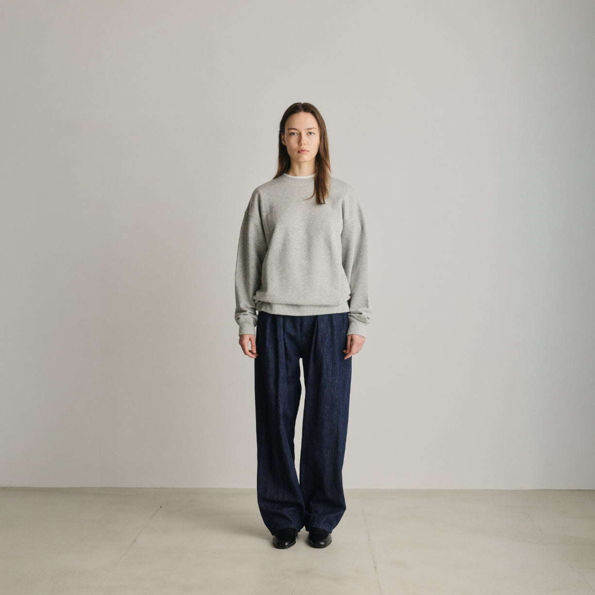 WIDE CREW NECK P/O