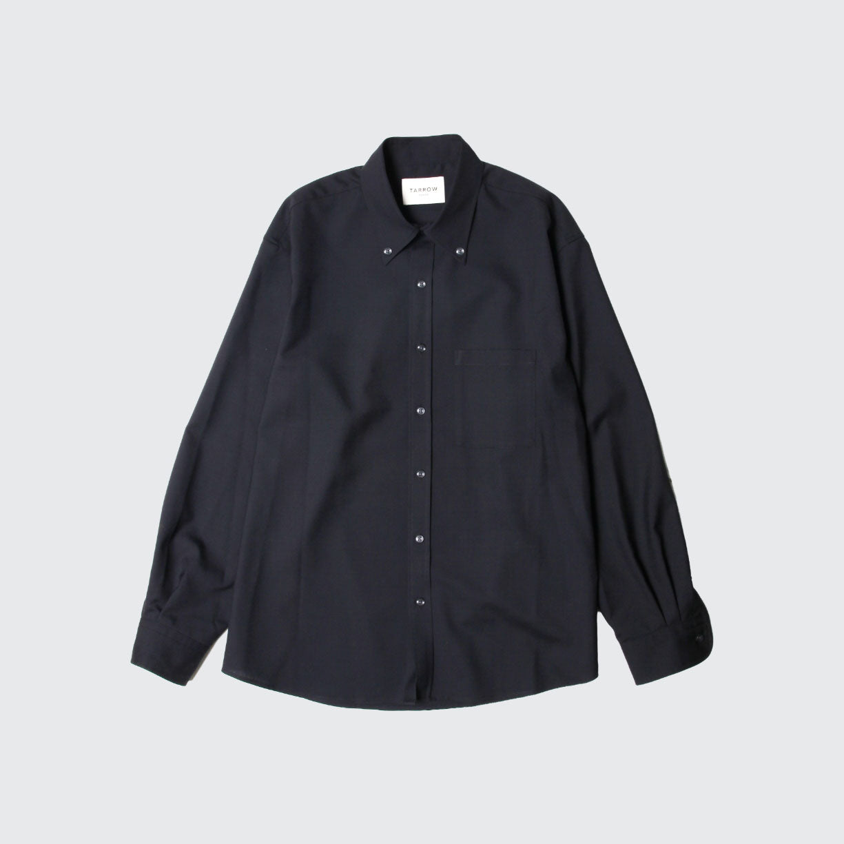 トップス TARROW TOKYO TECH WOOL SHIRT BLACK M TECH WOOL SHIRT