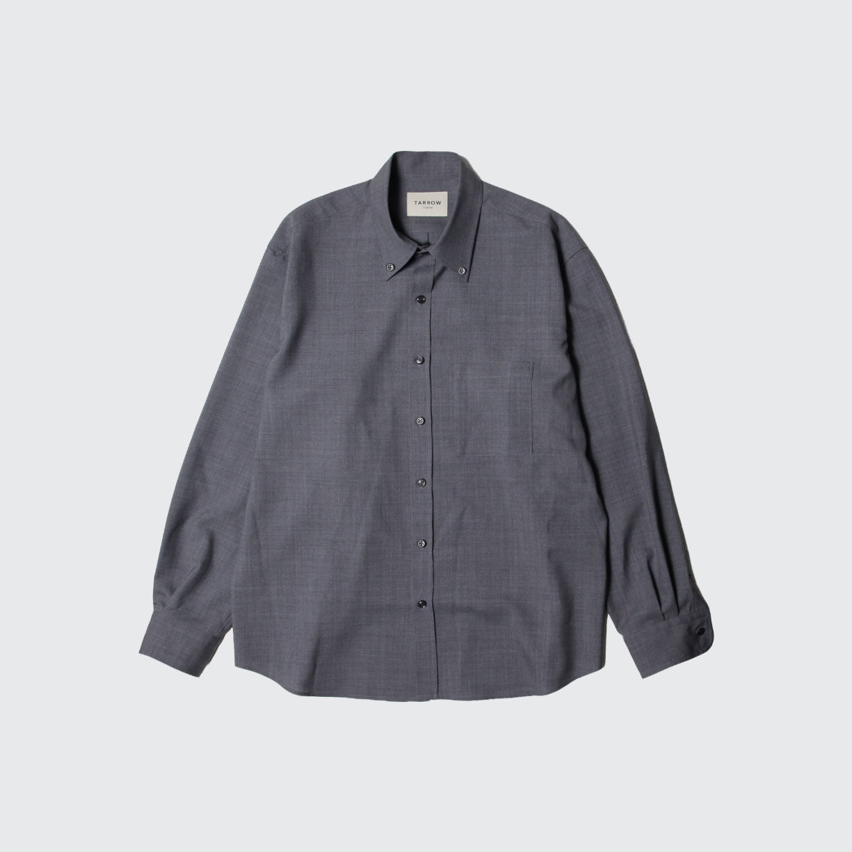 P　未使用　tarrow tokyo tech wool navy L TECH WOOL SHIRT