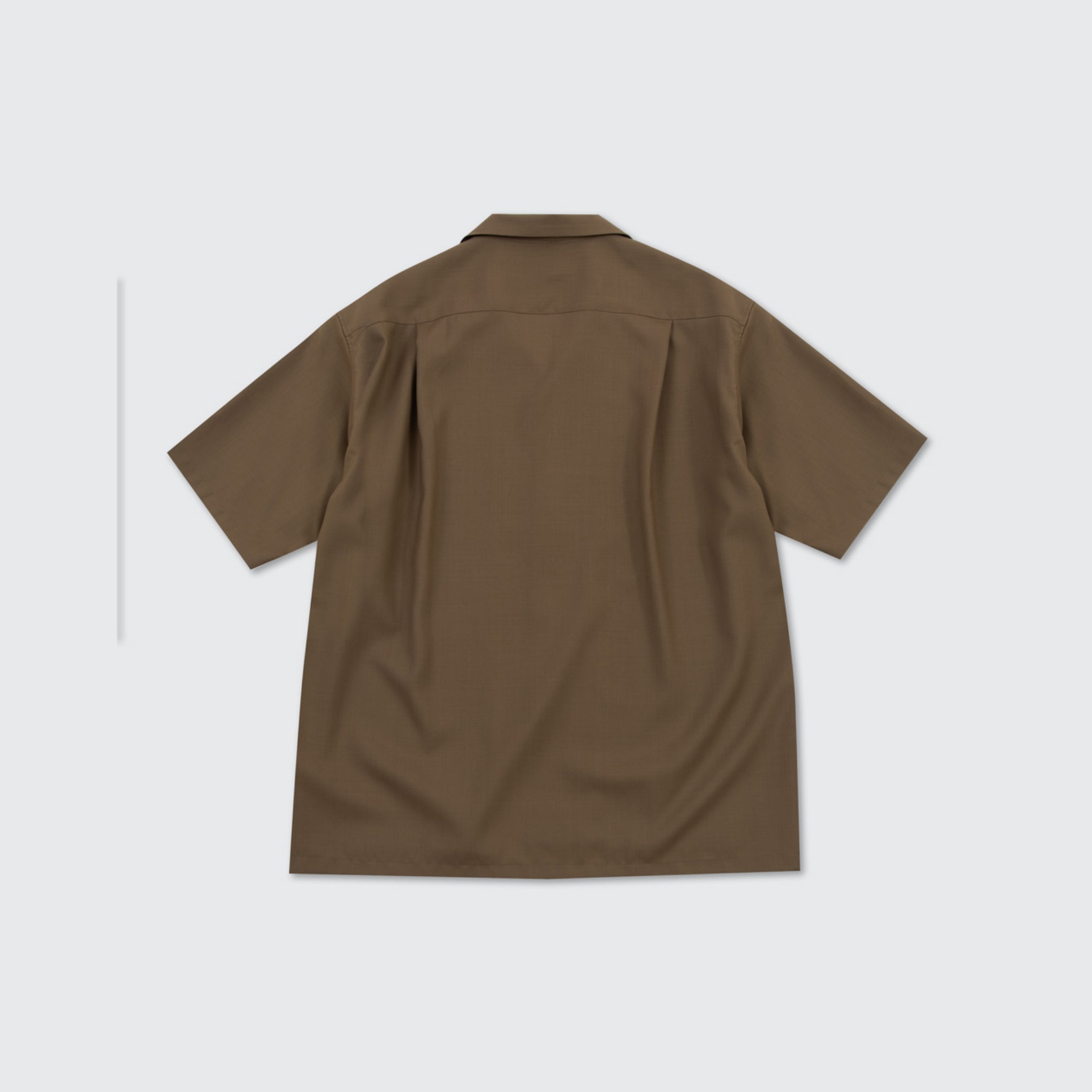 TECH WOOL OPEN COLLAR SHIRT