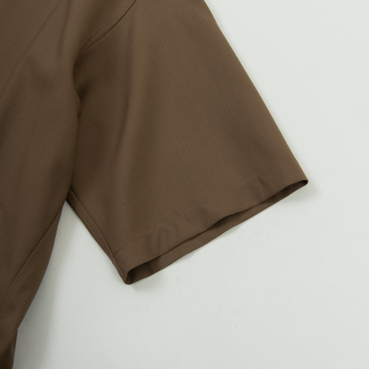 TECH WOOL OPEN COLLAR SHIRT