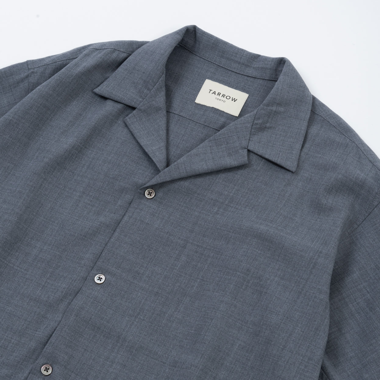 TECH WOOL OPEN COLLAR SHIRT（ライトウェイト）
