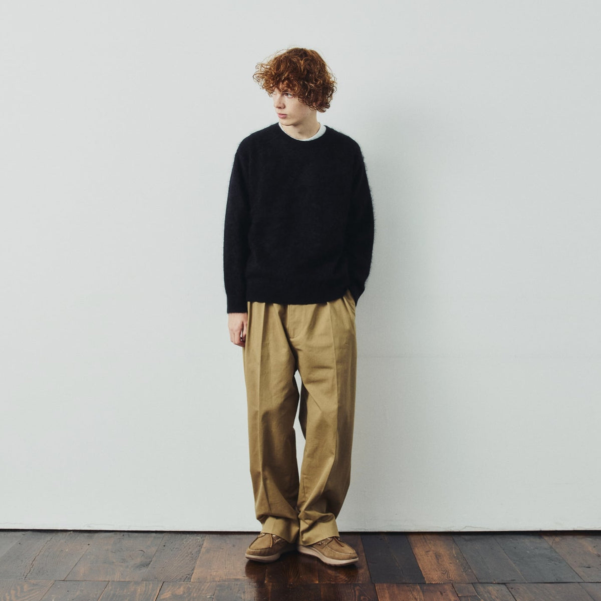 TWO TUCK EASY TROUSERS