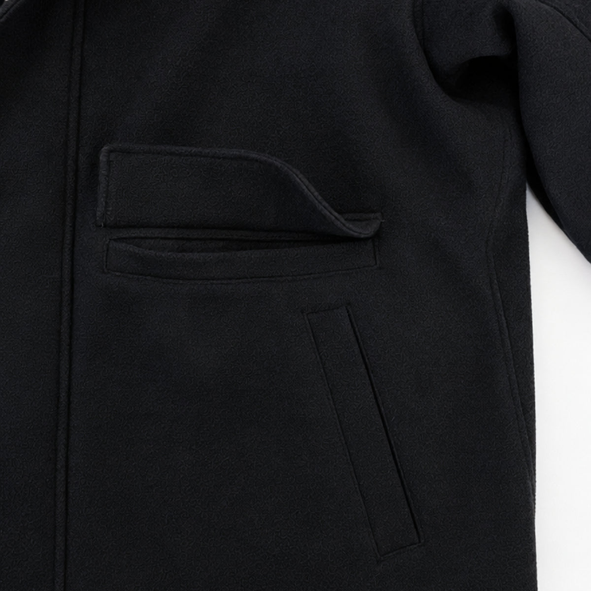 【予約商品11月中旬発送予定】本革衿 SHORT MELTON COAT