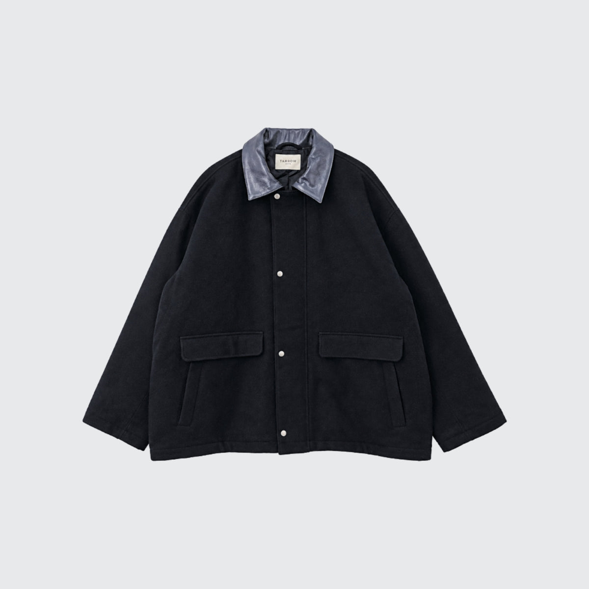 【予約商品11月中旬発送予定】本革衿 SHORT MELTON COAT