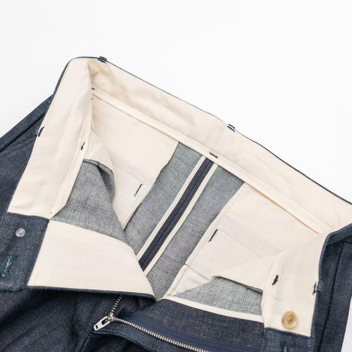 DENIM WIDE TAPERED PANTS