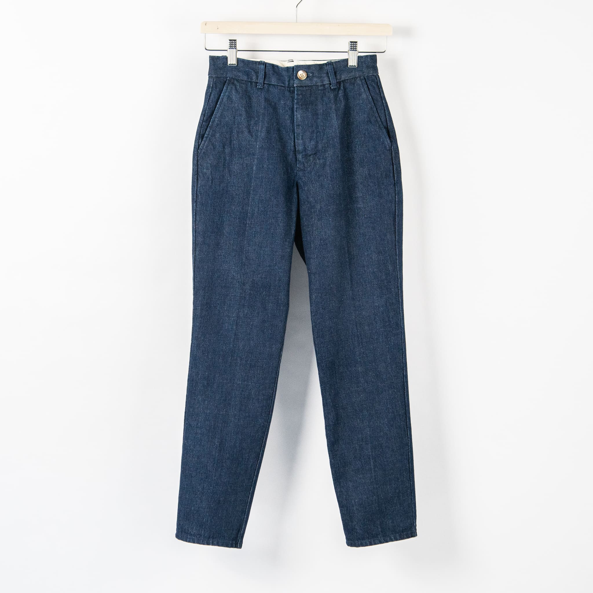 DENIM TAPERED PANTS W