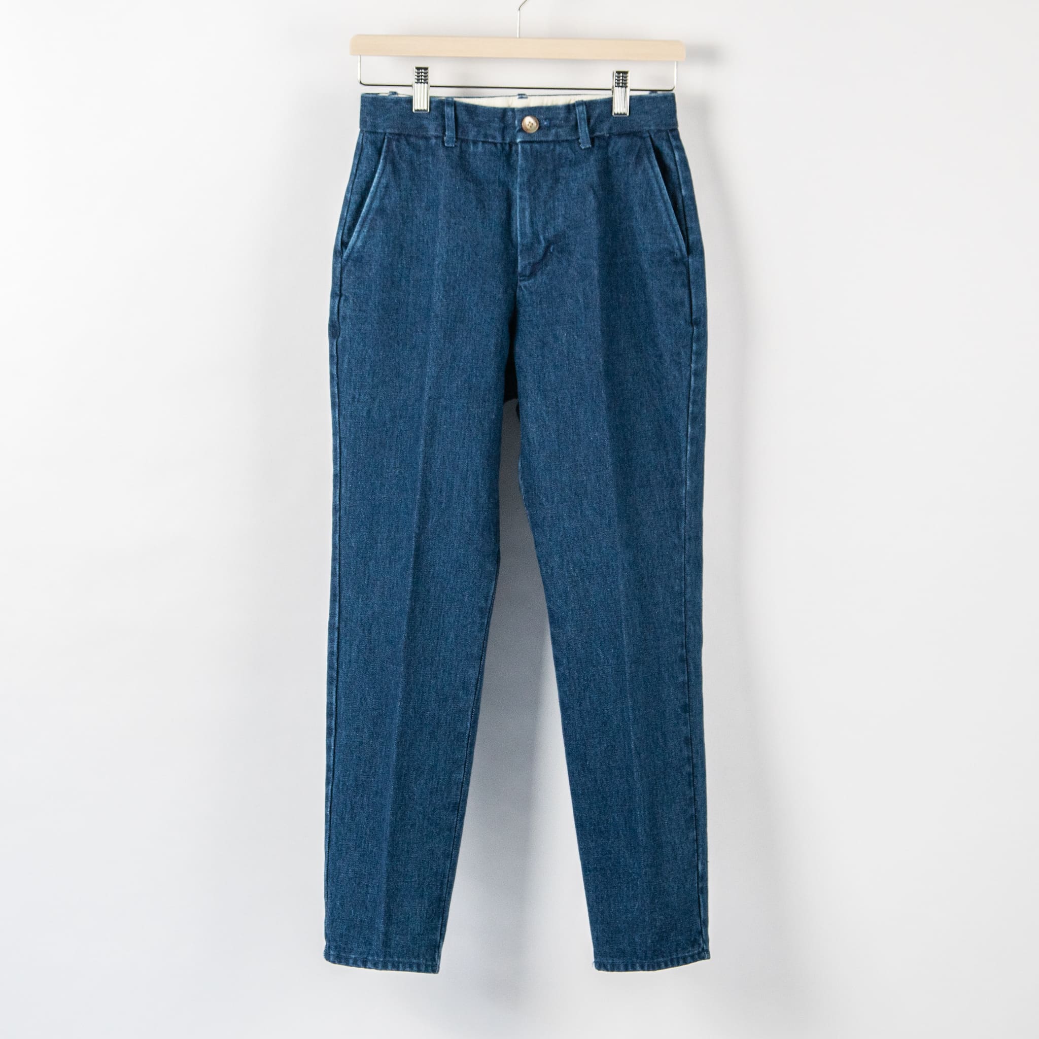 DENIM TAPERED PANTS W